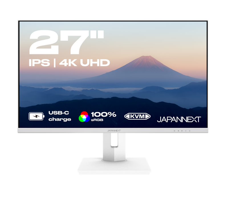 Japannext Ecran PC - 27" - 4k Uhd - Jn-ips27uhdr-c65w-hsp-w