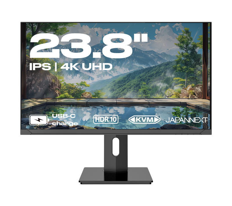 Ecran PC Bureautique - 23,8" - 4k Uhd - Ips (hads) - Amd Freesync - Jn-ips2380uhdr-c65w-hsp