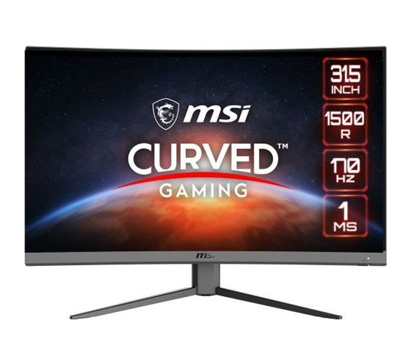 Ecran PC Gamer Incurvé - Optix G32cq4 E2 - 31,5 Va Fhd 1ms - 170hz