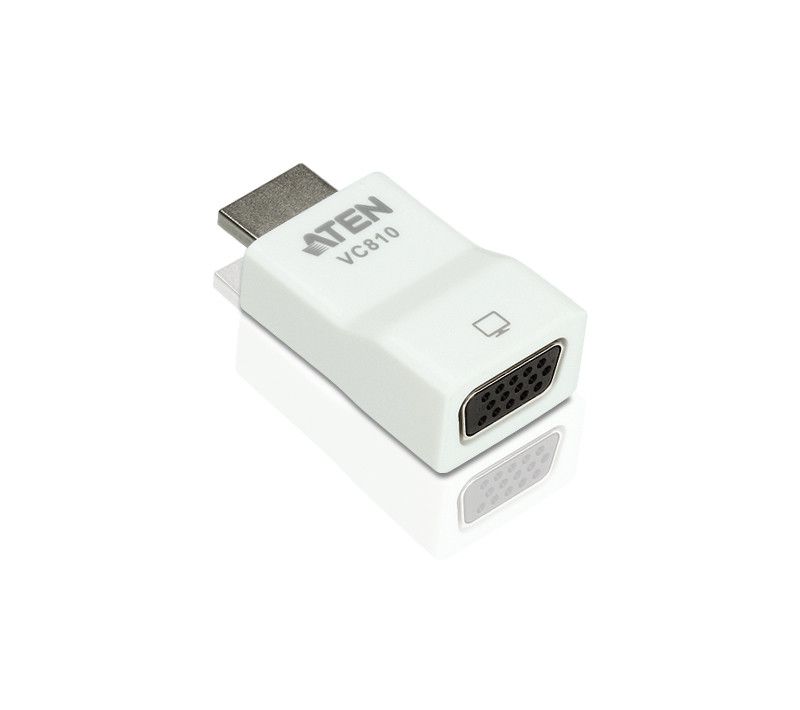 Aten Convertisseur HDMI à Vga Compact Et Passif. Pour Résolutions Jusqu'à 1920 X 1200