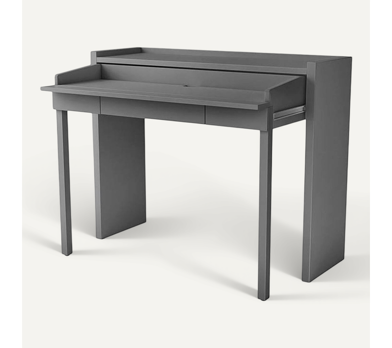 Bureau Console Extensible "mel" 110cm Gris