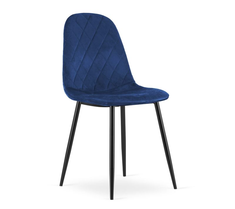 Chaise De Salle à Manger Dapi Siège Bleu Marine, Siège Ergonomique, Siège En Velours