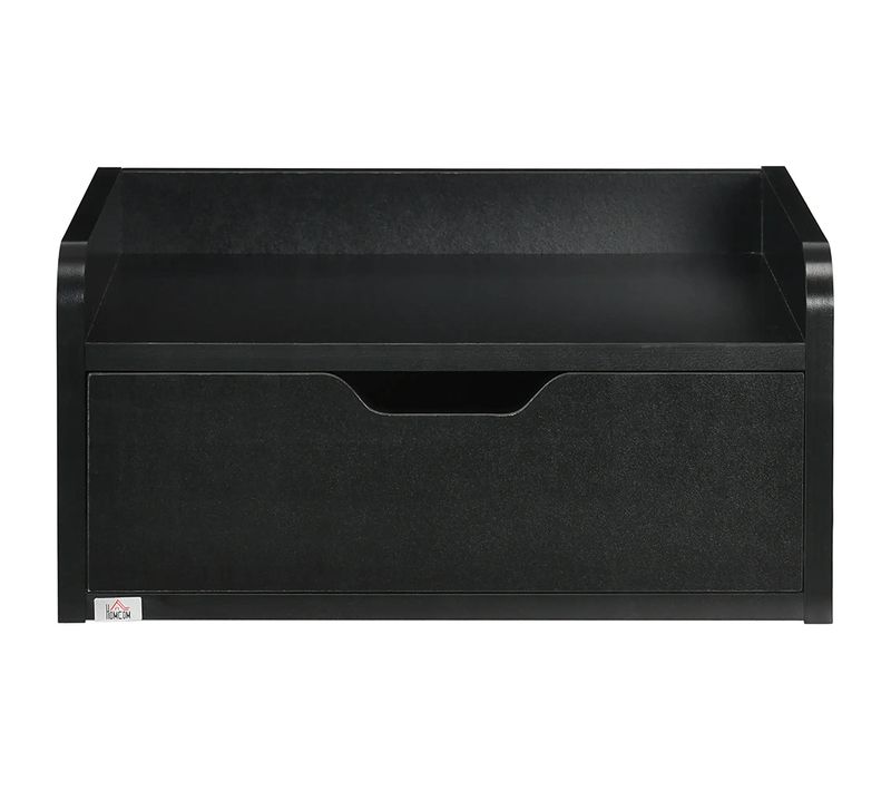 Lot De 2 Tables De Chevet Murales Tables De Nuit Suspendues Tiroir Plateau Aspect Bois