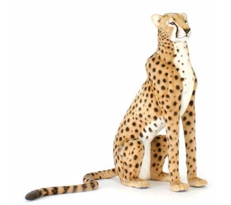 Peluche Geante Guepard 100 Cm H Et 125 Cm L