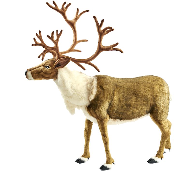 Hansa Peluche Geante Renne Nordic 165 Cm L Et 150 Cm H