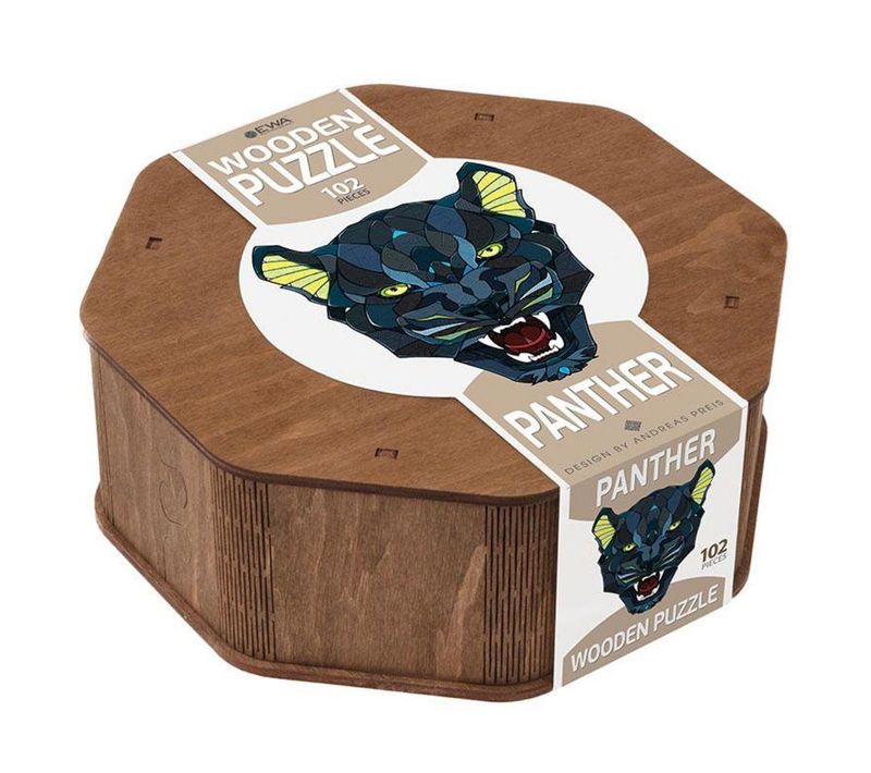 Puzzle En Bois Panthere 102 Pieces