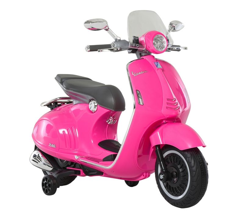 Moto Électrique Enfant - Mp3, Phares, Simili Cuir - 3-6 Ans - Rose，108x49x75 Cm