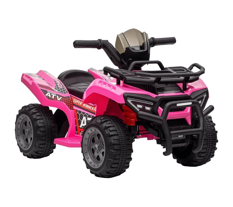 Quad Électrique Enfant 6v - Marche Avant, Musique - 1.5-3 Ans - Rose