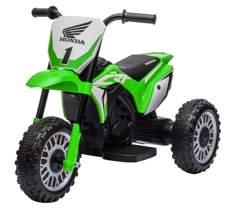 Moto Électrique Enfant 3 Km/h - Effets Sonores, Sécurisée - 18-36 Mois - Vert