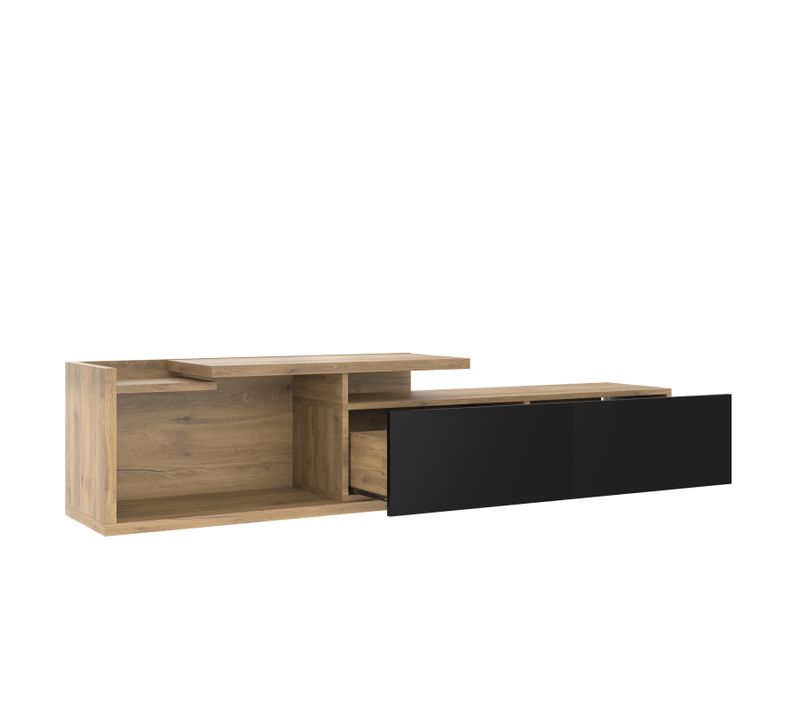 Meuble TV Modulaire Et Extensible - Avec LED Et Module Mobile - Jusqu'à 2 M De Longueur