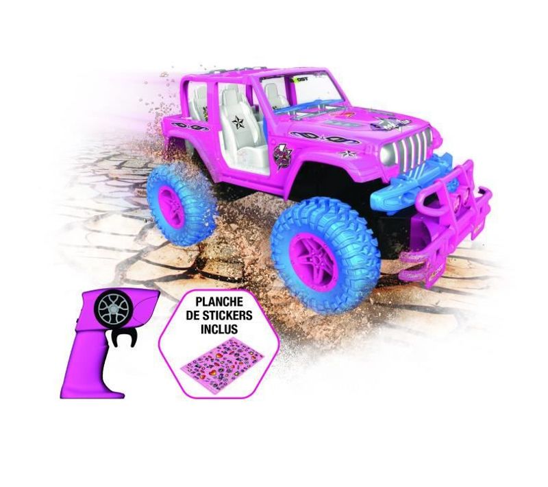 Voiture 4x4 Radiocommandé Rose 2,4ghz Echelle 1:14