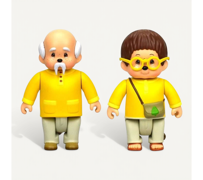 Monchhichi Pack 2 Figurines Feuillu et Sylvus