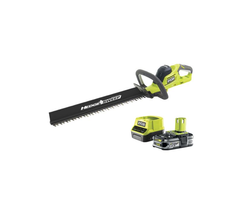 Taille Haies Hybride Ryobi 18v One+ - 1 Batterie 2.5ah - 1 Chargeur - Rht1850h25hs