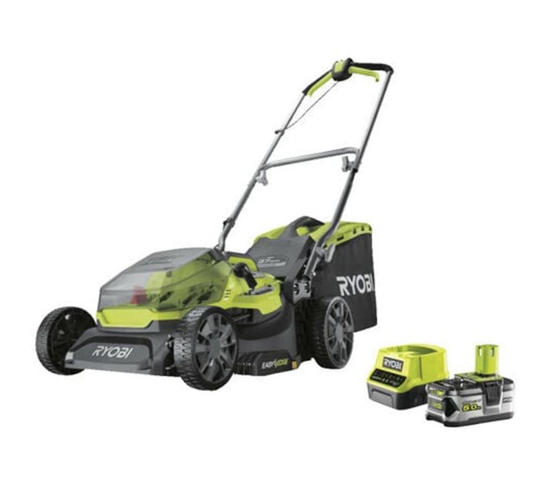 Tondeuse  18v Lithiumplus Brushless Coupe 37cm  1 Batterie 5,0 Ah  1 Chargeur Rapide  Ry18lmx37a150