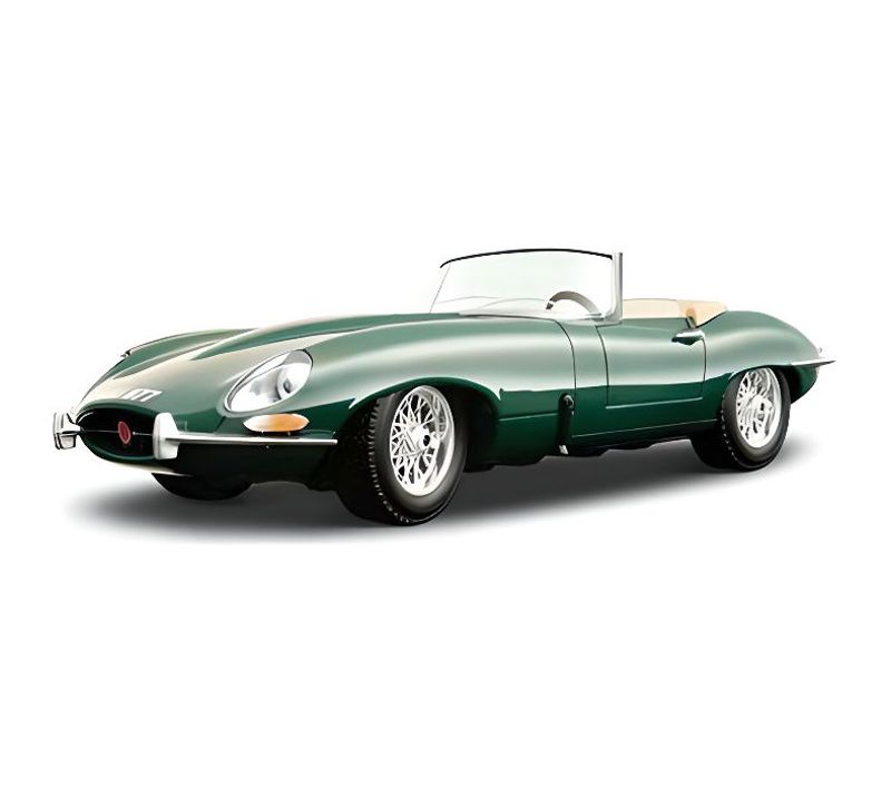 Voiture En Métal Jaguar Type E Cabriolet 1961 À L'échelle 1/18eme