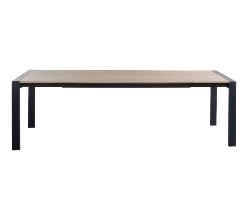 Table L.160/240 + allonges CAMDEN Chêne sonoma/noir