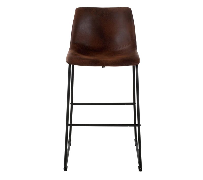 Tabouret de bar H.73 ROMANE Marron vintage
