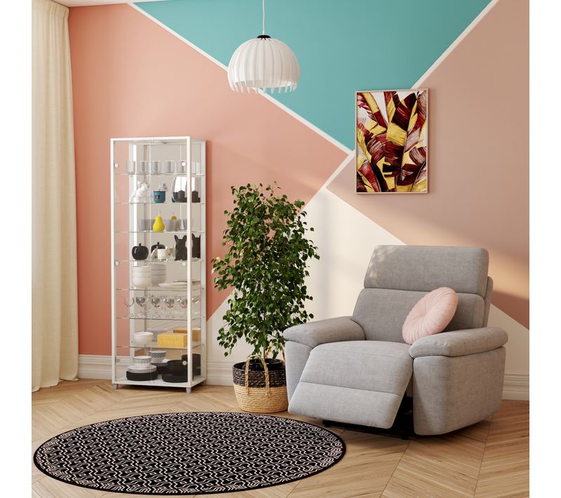 Fauteuil relax électrique ORION tissu gris clair