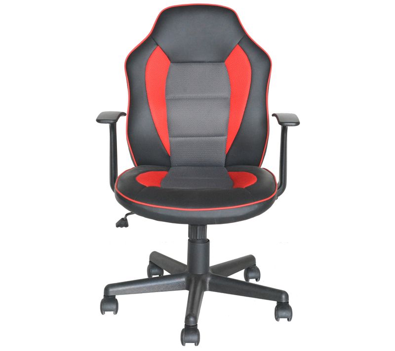 Fauteuil de bureau PUNCHY 2 Noir, rouge et gris