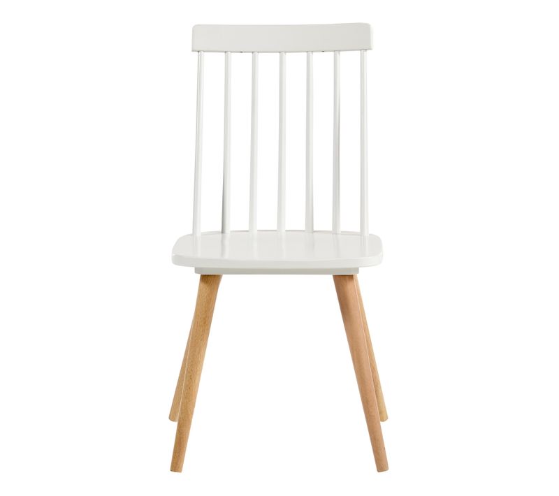 Chaise INES blanc/naturel