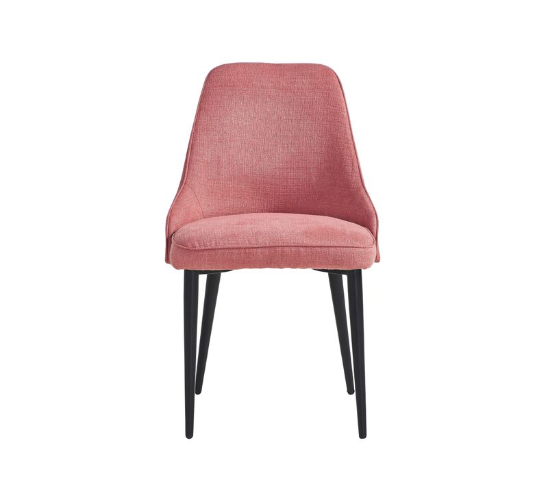 Chaise tissu MARINETTE Corail