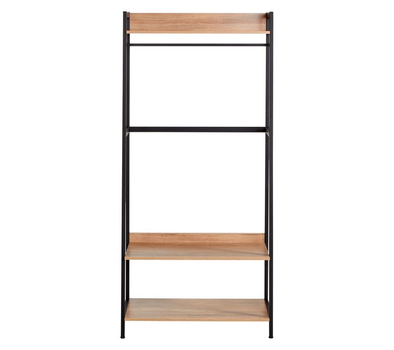 Kit dressing 2 étagères L.84 BONO imitation chêne et noir