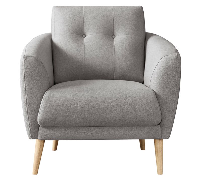 Fauteuil ZOE II tissu gris