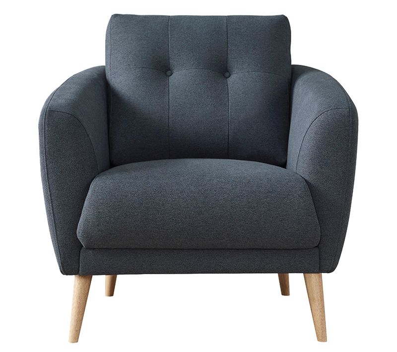 Fauteuil ZOE II tissu bleu foncé