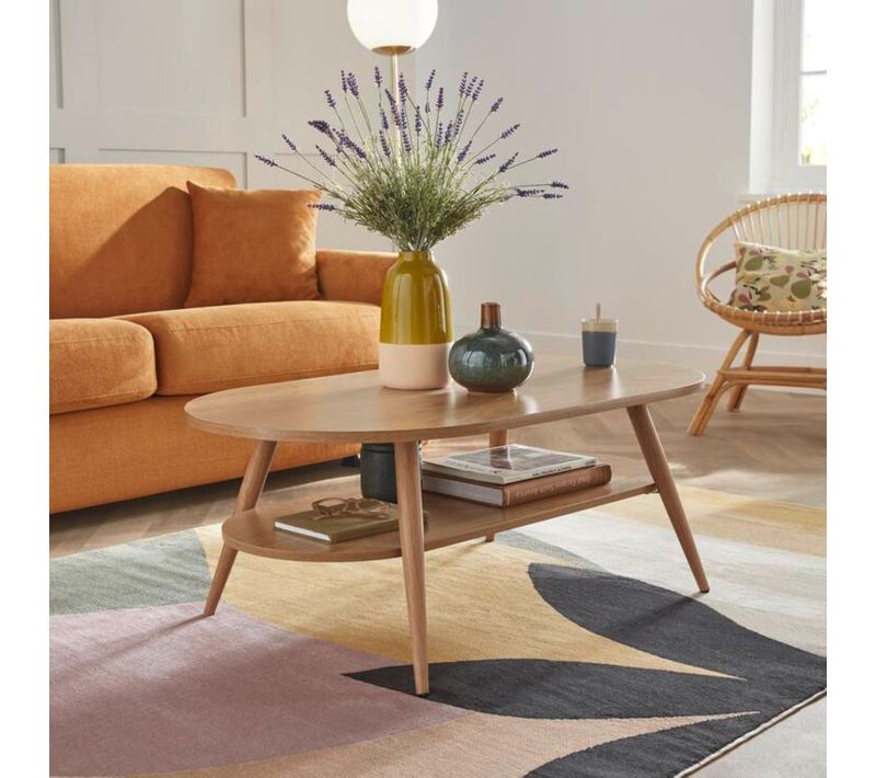 Table basse COLUMBUS Imitation chêne