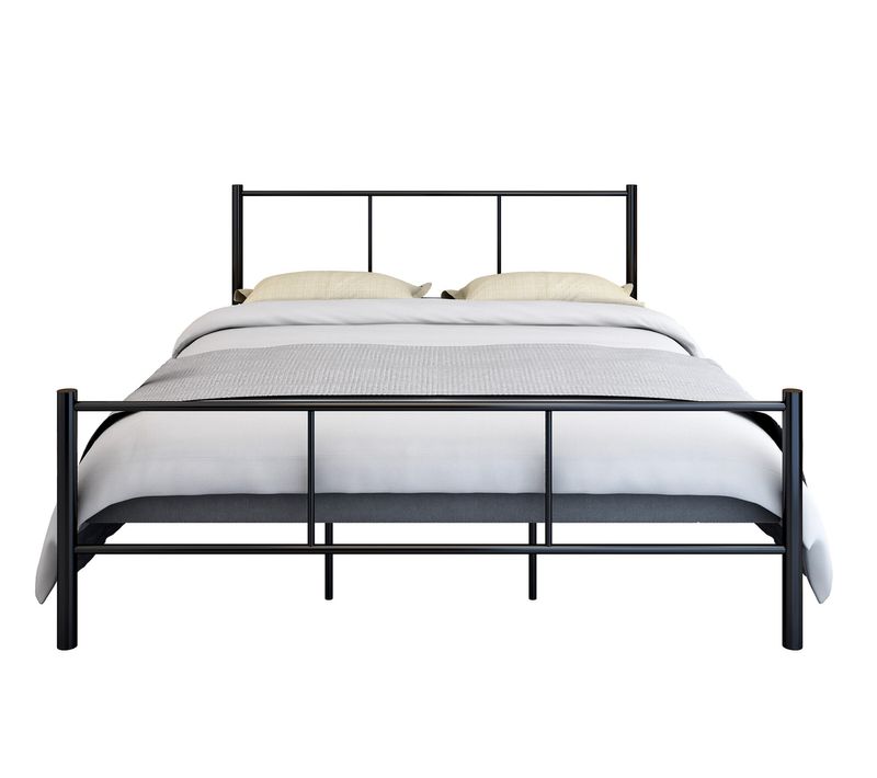 Lit 140x190 cm URBAN métal noir
