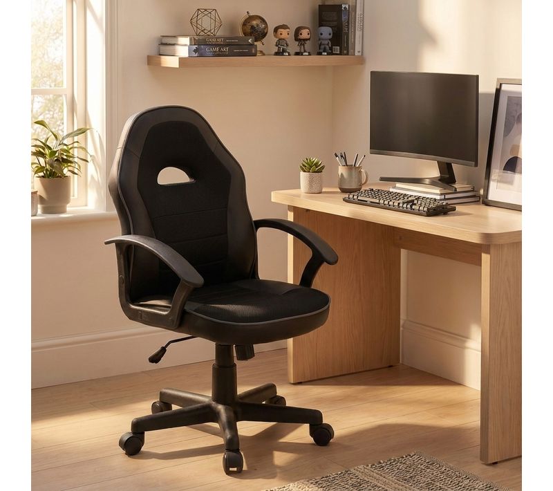 Fauteuil de bureau gamer CHEAT noir et gris