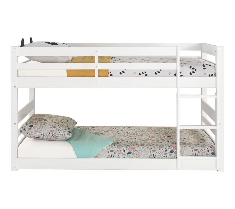 Lits superposés 2x90x190 cm BLOOM Blanc