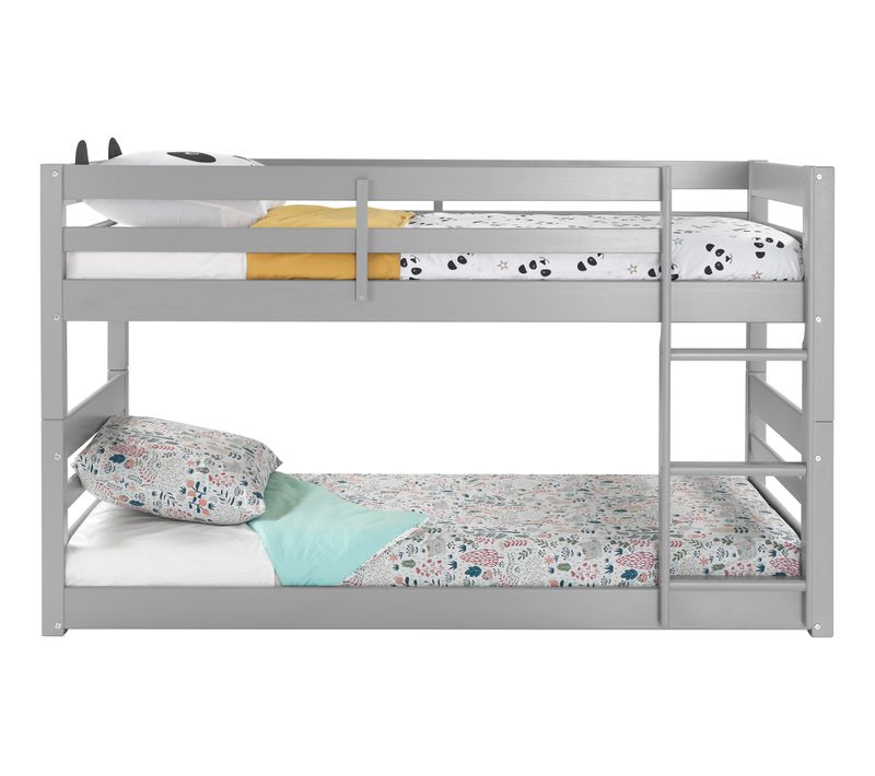 Lits superposés 2x90x190 cm BLOOM Gris