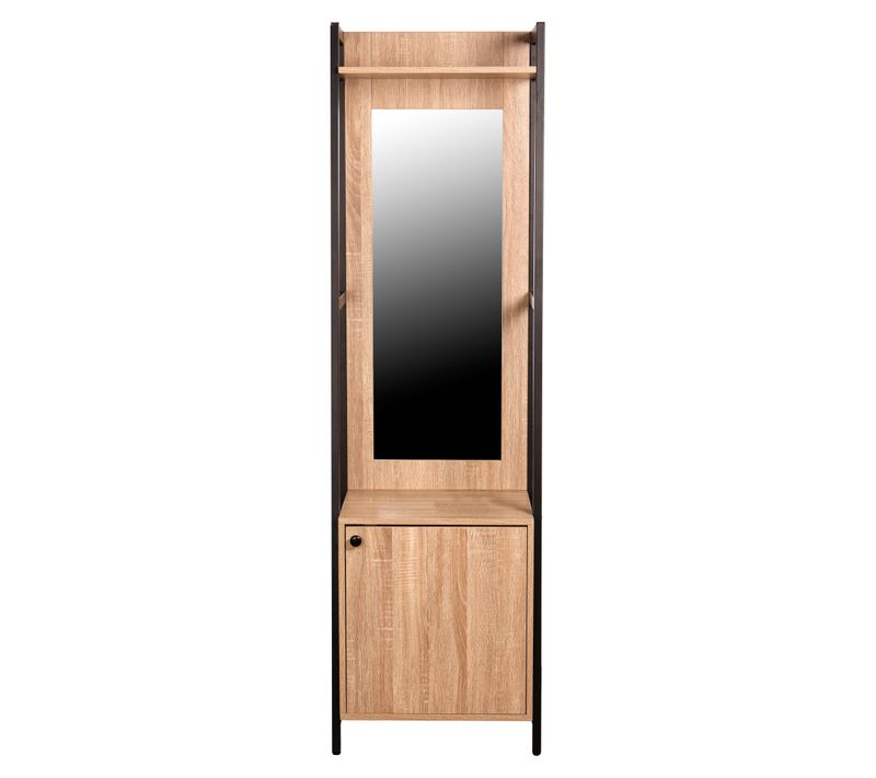 Dressing L.52 cm avec miroir BONO 1 porte, 1 penderie