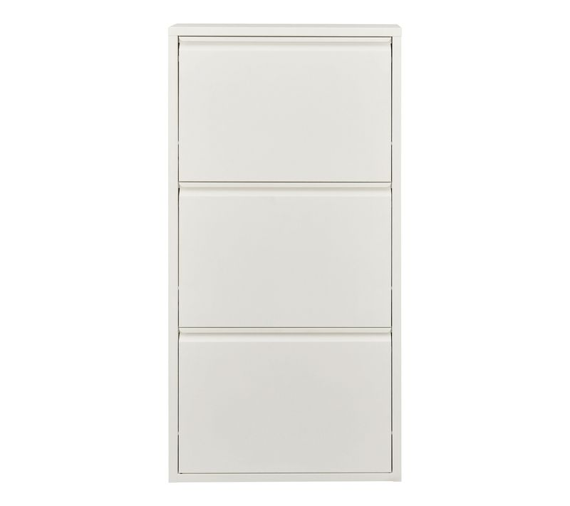 Meuble à chaussures  BOOTS 2 3 abattants blanc