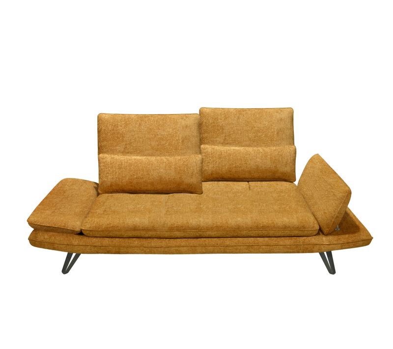 Canapé 3 places ANGELO tissu Channel orange