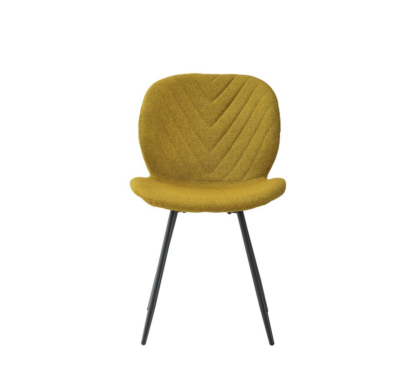 Chaise MARGAUX jaune/moutarde