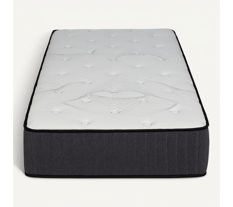 Matelas 90x190 cm ressorts avec 2 cm de mémoire de forme SENZA ép.25 cm