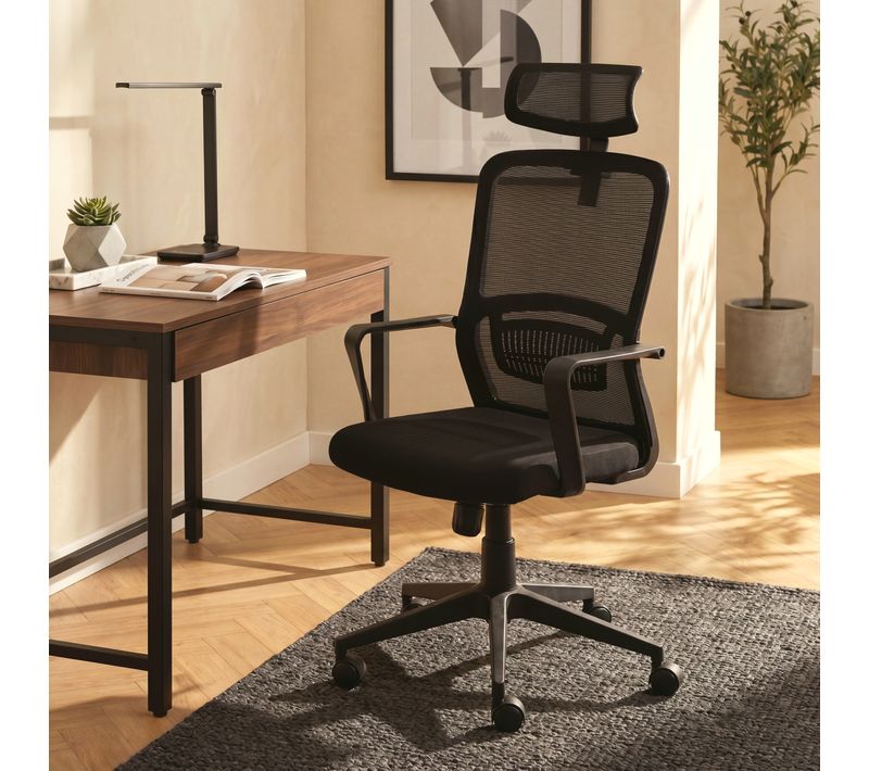 Fauteuil de bureau ergonomique BASTIEN noir