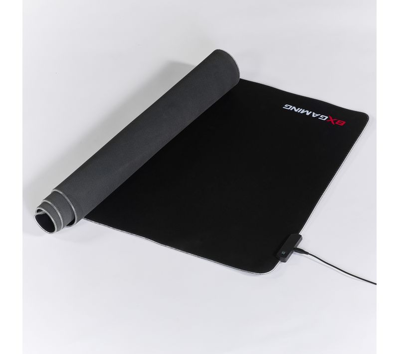 Tapis souris bureau gamer ARIAN 120x60 cm noir et leds