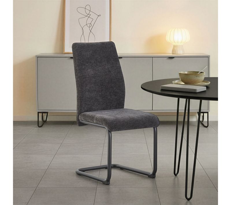Chaise MEREDITE Gris foncé