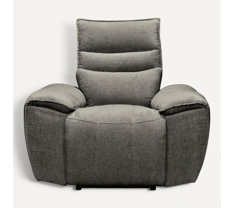 Fauteuil relax électrique COME tissu anthracite