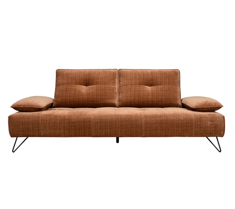 Canapé relax 3 places EVA tissu terracotta