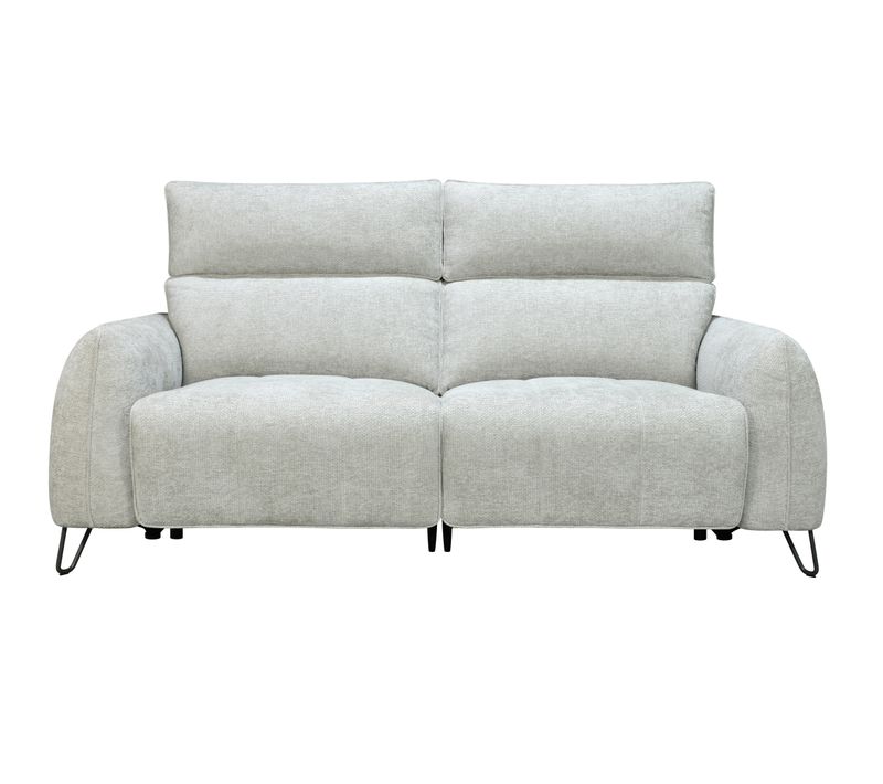 Canapé relax 3 places LYNA tissu grège