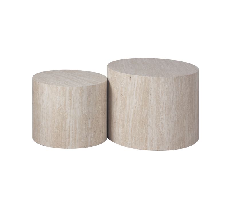 Table basse PALATINO Effet travertin