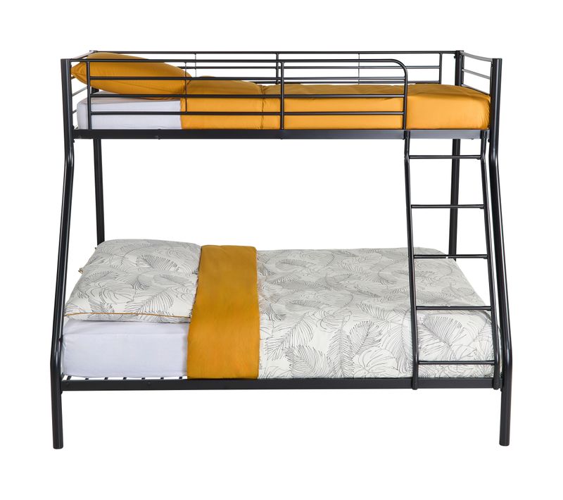 Lit superposé 140/90x190 cm URBAN 3 métal noir
