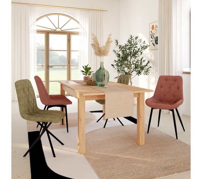 Chaise pivotante ARMEL Terracotta