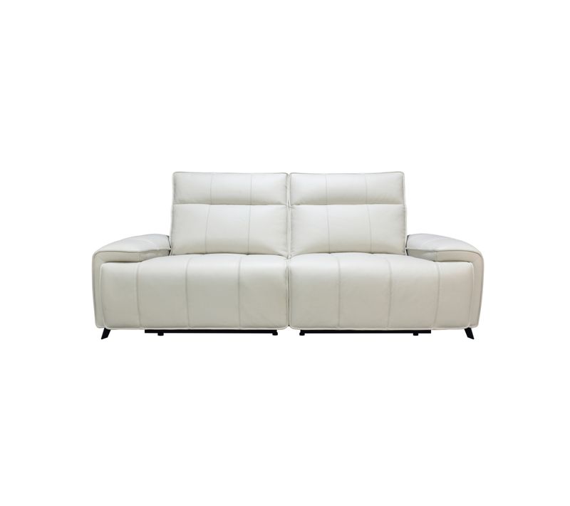 Canapé relax 3 places VERONA cuir et croûte de cuir givre