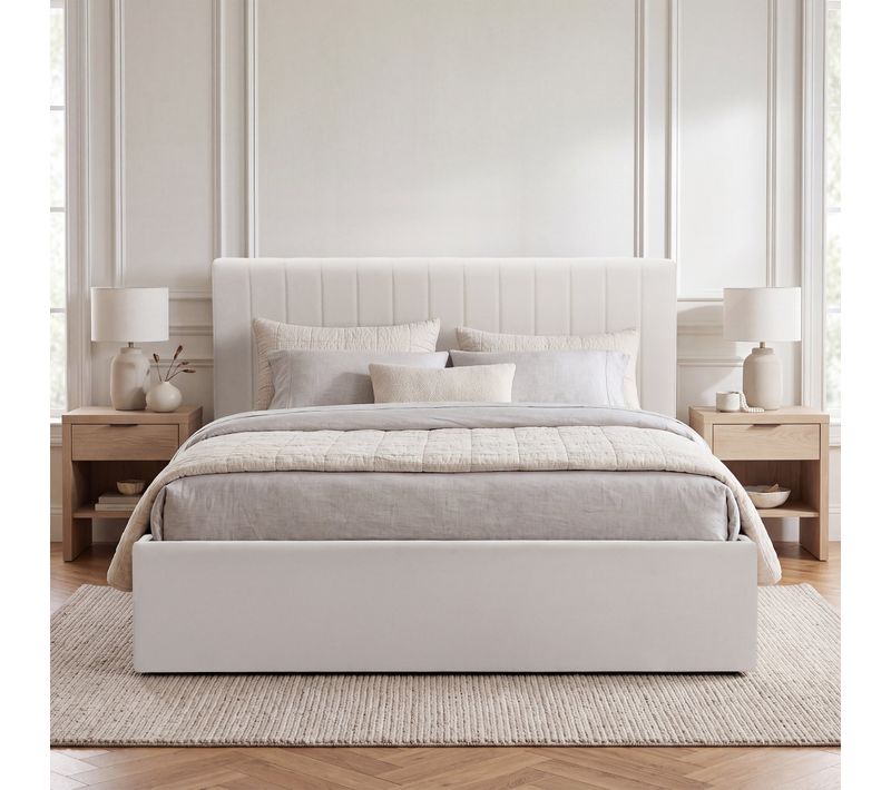 Lit coffre 140x190 cm SKY beige