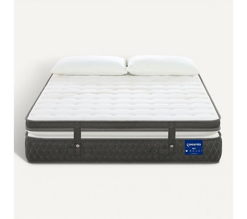 Matelas ressorts 160x200 cm avec mémoire de forme ép.35cm +surmatelas +2 oreillers ROSS